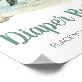 Zee Turtle Baby shower Luier Raffle Poster (Hoek)