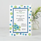 Zee Turtle Baby shower of verjaardagsfeest Kaart (Staand voorkant)
