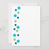 Zee Turtle Baby shower of verjaardagsfeest Kaart (Achterkant)