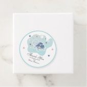 Zee Turtle Baby shower | Schattigee Oceaan Bedankjes Labels (In situ)