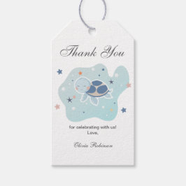 Zee Turtle Baby shower | Schattigee Oceaan Cadeaulabel