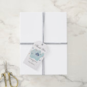 Zee Turtle Baby shower | Schattigee Oceaan Cadeaulabel (Met Touw)