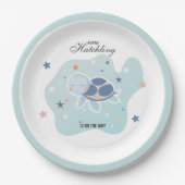 Zee Turtle Baby shower | Schattigee Oceaan Papieren Bordje (Voorkant)