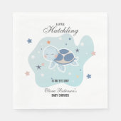 Zee Turtle Baby shower | Schattigee Oceaan Servet (Voorkant)