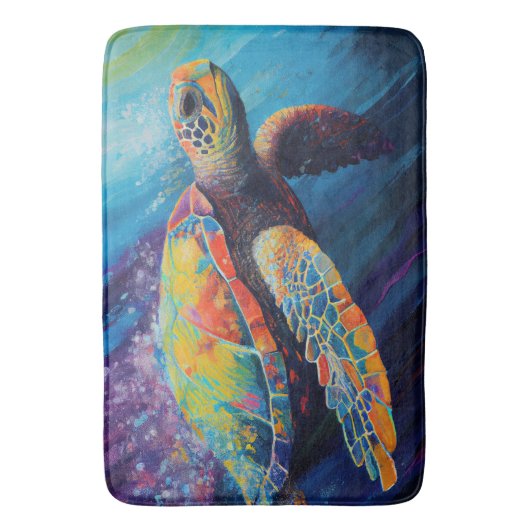 Zee Turtle Badmat (Voorkant Verticaal)