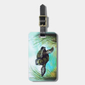 Zee Turtle Bagagelabel (Voorkant verticaal)