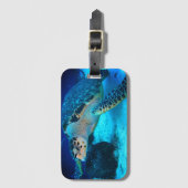 Zee Turtle Bagagelabel (Voorkant (verticaal))