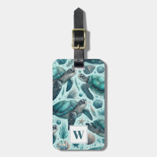 Zee Turtle Bagagelabel