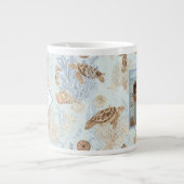 Zee Turtle Beach Blue Beste Nana Foto Moederdag Grote Koffiekop (Voorkant)