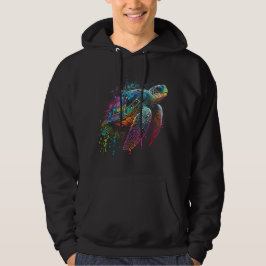Zee Turtle Beach Lover Ocean Animal Graphic Novelt Hoodie