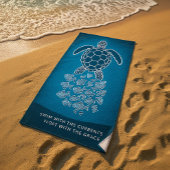 Zee Turtle Beach Towel - Zwemmen met de stromingen Strandlaken