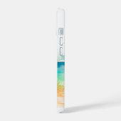 Zee Turtle Beach waterverf iPhone 15 Case (Linkerkant)