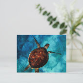 Zee Turtle Beauty Briefkaart (Staand voorkant)