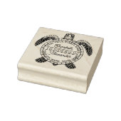 Zee Turtle Belly Uitzicht Naam Retouradres Rubberstempel (Stempel)