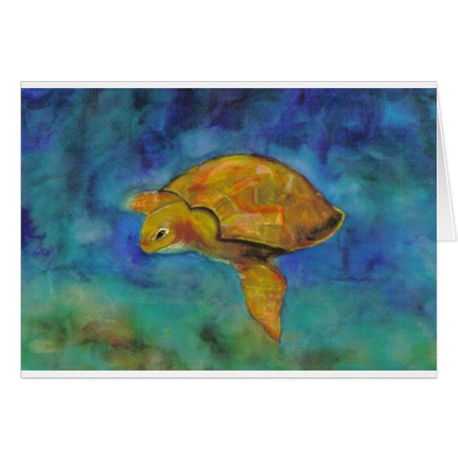 Zee Turtle beroemd gemaakt door Paula Atwell (Voorkant Horizontaal)