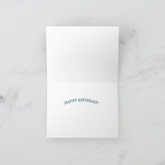 Zee Turtle Birthday Bedankkaart (Binnen)