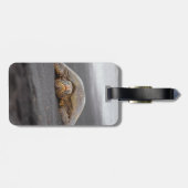 Zee Turtle - Black Sand Beach - Bagagelabel (Achterkant horizontaal)