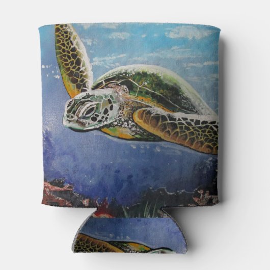 Zee Turtle Blikjeskoeler (Achterkant)