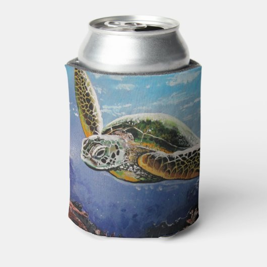 Zee Turtle Blikjeskoeler (Blikje Achterkant)