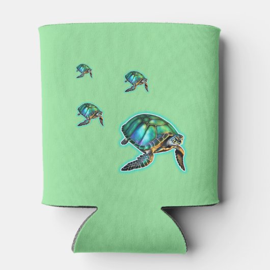 Zee Turtle Blikjeskoeler (Achterkant)