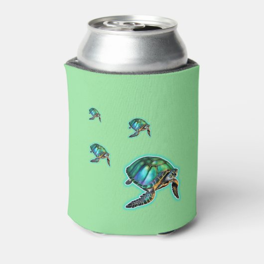 Zee Turtle Blikjeskoeler (Blikje Achterkant)