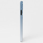 Zee Turtle Blue Glitter Personalized Budget Genoem iPhone Hoesje (Rechterkant)