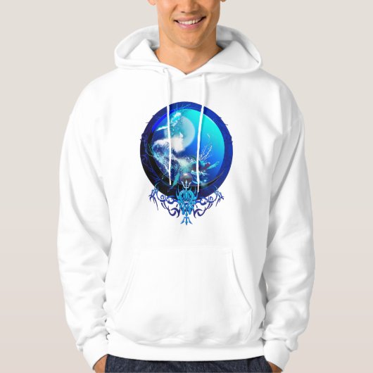 ZEE TURTLE BLUE MOON RACE HOODIE (Voorkant)