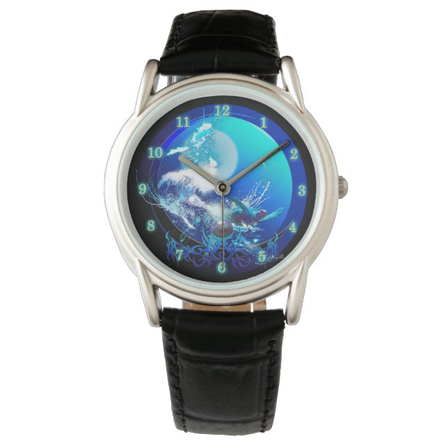 ZEE TURTLE BLUE MOON RACE HORLOGE (Voorkant)