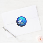 ZEE TURTLE BLUE MOON RACE RONDE STICKER (Envelop)