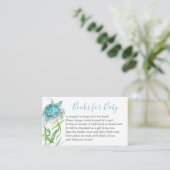 Zee Turtle Book for Baby Invitation Enclosure Card Informatiekaartje (Staand voorkant)