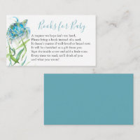 Zee Turtle Book for Baby Invitation Enclosure Card
