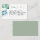 Zee Turtle Book for Baby Invitation Enclosure Card Informatiekaartje (Voorkant / Achterkant)