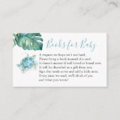 Zee Turtle Book for Baby Invitation Enclosure Card Informatiekaartje (Voorkant)