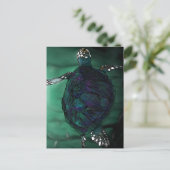 Zee Turtle Briefkaart (Staand voorkant)