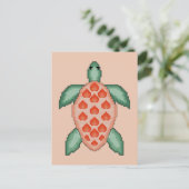 Zee Turtle Briefkaart (Staand voorkant)