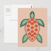 Zee Turtle Briefkaart (Voorkant / Achterkant)