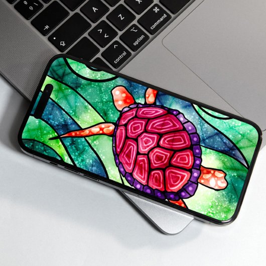 Zee Turtle Bright Tropical Case-Mate iPhone Case