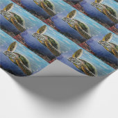 Zee Turtle Cadeaupapier (Hoek)
