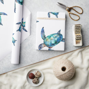Zee Turtle Cadeaupapier