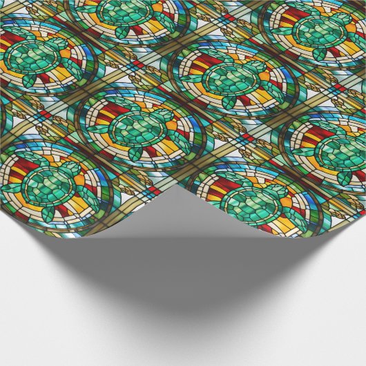 Zee Turtle Cadeaupapier (Hoek)