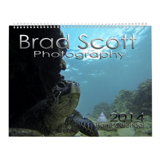 Zee Turtle Calendar van Brad Scott Fotografie Kalender (Hoes)