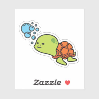 Zee Turtle cartoon baby Seat Turtle Cut sticker