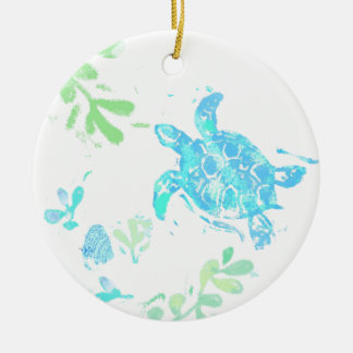 Zee Turtle Ceramic Ornament