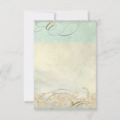 Zee Turtle Coastal Beach - DIY Tentplaatskaarten Kaart (Achterkant)