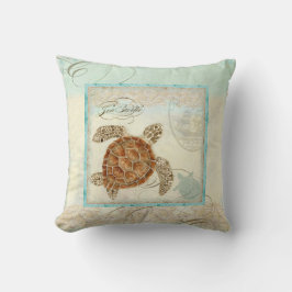 Zee Turtle Coastal Beach - Home Decor Kussen