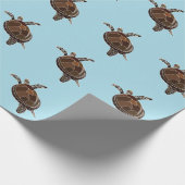 Zee Turtle Coastal Zee Turtle Cadeaupapier (Hoek)