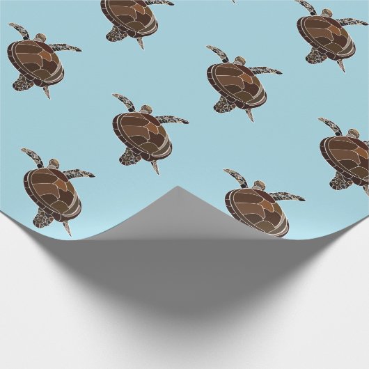 Zee Turtle Coastal Zee Turtle Cadeaupapier (Hoek)