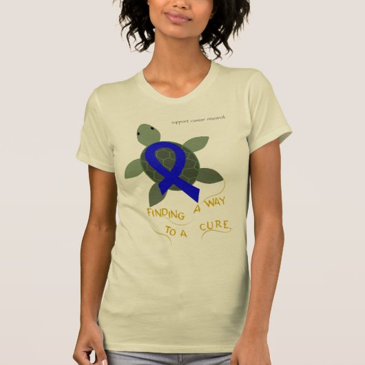 Zee Turtle Colorectal Cancer Support Shirt (Voorkant)