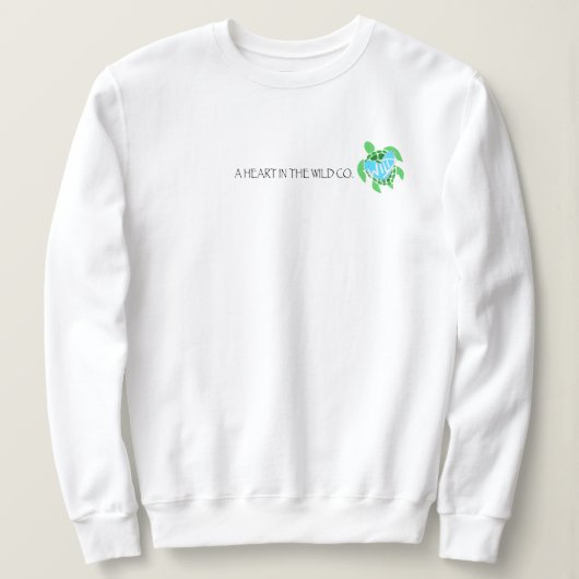 Zee Turtle Crewneck Trui (Design voorkant)