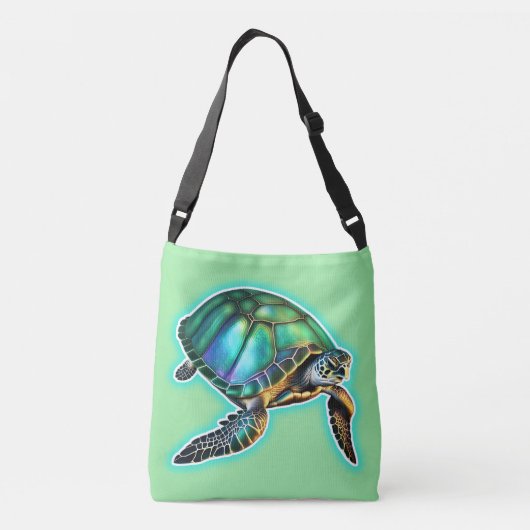 Zee Turtle Crossbody Tas (Achterkant)